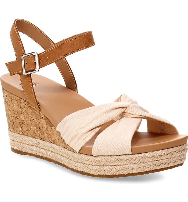 Ugg Women's Joslyn Wedge Sandals In Cream Leather ModeSens