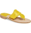 Jack Rogers Women's Jacks Thong Sandals In Yellow Leather