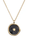 Gorjana Star Coin Pendant Necklace, 18.5 In Gold