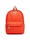 Mz Wallace City Backpack In Bright Orange/silver