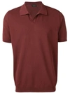 Roberto Collina Knitted Polo Shirt - Red