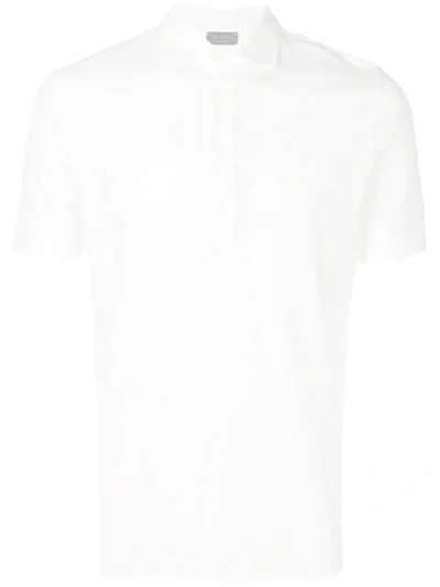 Dell'oglio Short Sleeved Polo Shirt In White