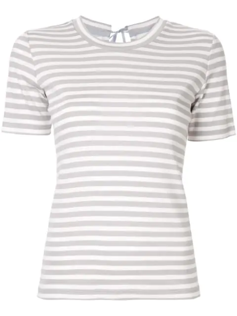 Ballsey Gestreiftes T-shirt In White | ModeSens