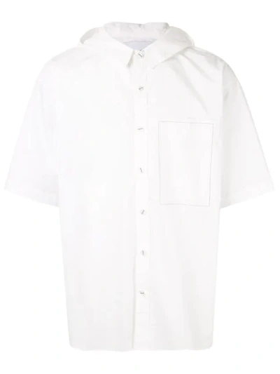 Yoshiokubo Hooded Shirt In White