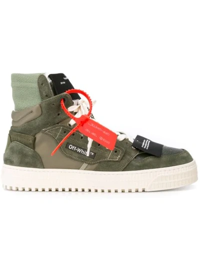Off-white “off-court” 3.0 Army Green Suede Hi-top Trainers