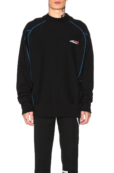 Calvin Klein 205w39nyc Scuba Jaws Sweatshirt In Black