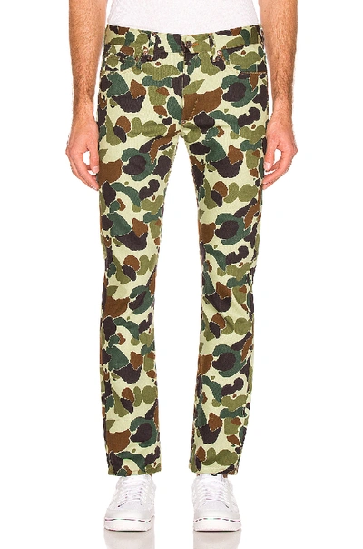 Junya Watanabe Camo Print Levi Pants In Green & Khaki