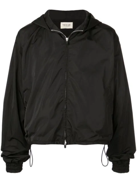 fear of god nylon full zip hoodie