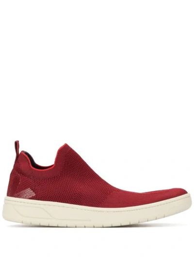 Veja X Lemaire Aquashoe Low-top Mesh Trainers In Red