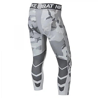 Nike 3/4 Camo Training Tights-Grey