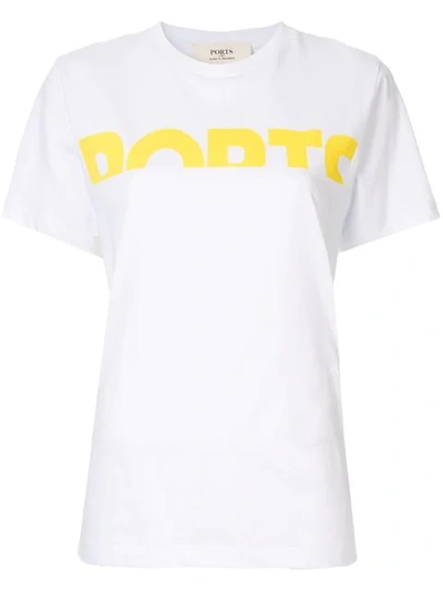 Ports 1961 Logo T-shirt In White