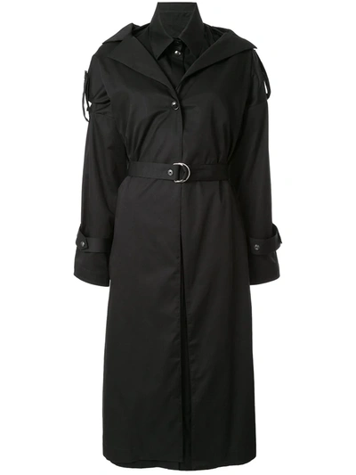 Boyarovskaya Belted Trench Coat In Black
