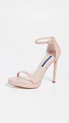 Stuart Weitzman The Nudist Disco Sandals In Buff Blush