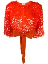 P.a.r.o.s.h Bead Embellished Jacket In Orange