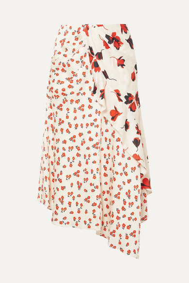 self portrait floral skirt
