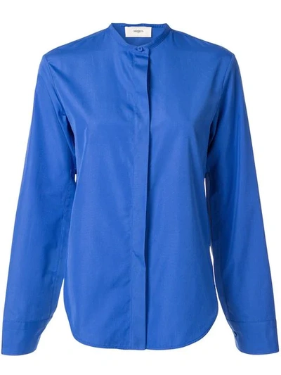 Ports 1961 Concealed Front Shirt In Blue