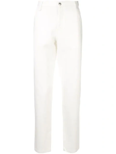 Apc Classic Straight-cut Trousers In White