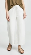 Nili Lotan Kiki Ankle Crop Sweatpants In Vintage White