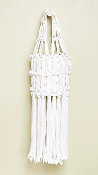 Sonia Rykiel Macrame Bag In White