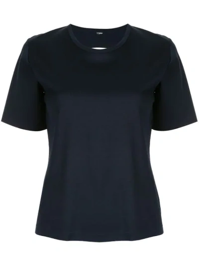 Dion Lee Layered Back T-shirt In Blue