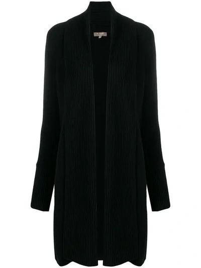 N•peal Vertical Placket Cardi-coat In Black