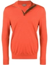 N•peal The Regent Sweater In Orange