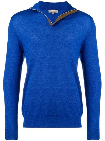N•peal The Regent Cashmere Pullover In Blue