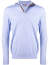 N•peal Half-zip Jumper In Blue