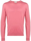 John Smedley Round Neck Jumper - Pink