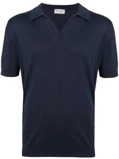 John Smedley Soft Polo Shirt - Blue In Blue