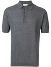 John Smedley Basic Polo Shirt - Grey