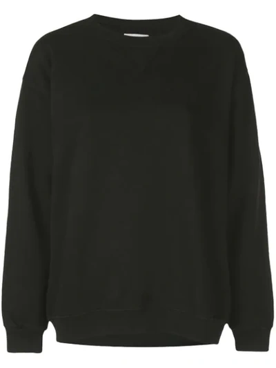 Anine Bing Vintage Style Sweatshirt In Black