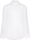 Frescobol Carioca Long-sleeved Linen Shirt In White