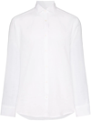 Frescobol Carioca Slim-fit Linen Button-up Shirt In White