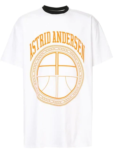 Astrid Andersen Classic Oversized T-shirt In White | ModeSens