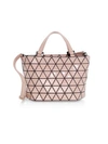 Bao Bao Issey Miyake Crystal Gloss Mini Tote Bag In Pink Beige