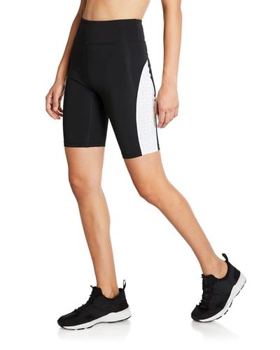 Aurum Soul High-rise Biker Shorts In Black/white