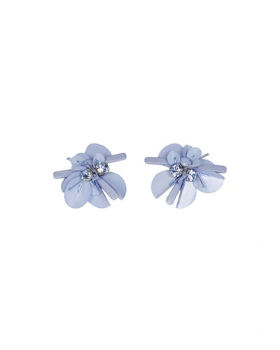 Mignonne Gavigan Haley Flower Stud Earrings In Light Blue