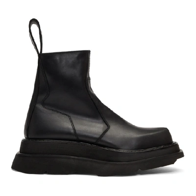 Julius Black Side Zip Boots