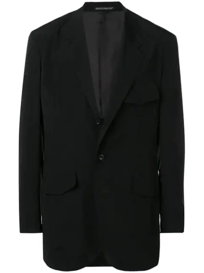 Yohji Yamamoto Oversized Blazer In Black