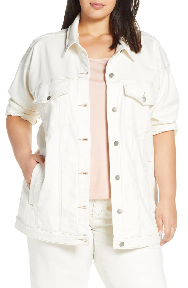 eileen fisher organic cotton denim jacket