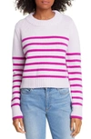 La Ligne Mini Maren Wool & Cashmere Sweater In Lilac/ Purple