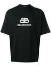 Balenciaga Washed Logo-print Cotton T-shirt In Black