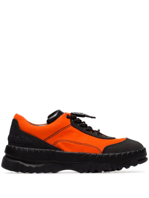 Camper Orange X Kiko Kostadinov Leather Trim Low-top Sneakers | ModeSens