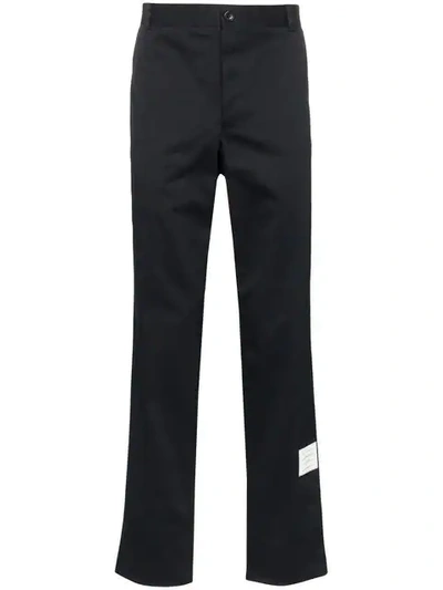 Thom Browne Unconstructed Cotton Twill Trouser In Blue
