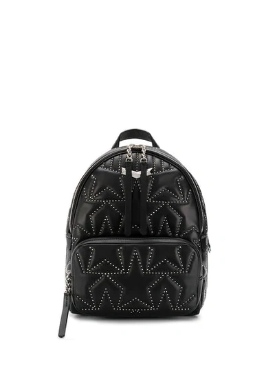 Jimmy Choo Helia Backpack Black Star Matelassé Nappa Leather Backpack With Mini Studs