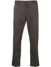 White Sand Straight-leg Trousers In Grey