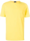 Drumohr Casual Crew Neck T-shirt In Yellow