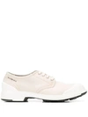 Pezzol 1951 Canvas Oxford Shoes In Canvas Natural Off White D10204ff