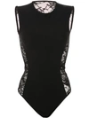 Alix Bayard Lace Bodysuit In Black